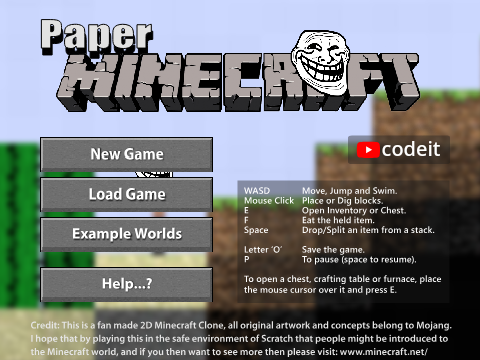 Play Paper Minecraft Troll